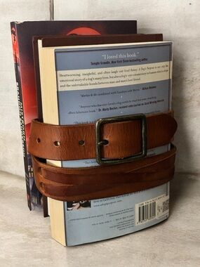 Vintage Linea Pelle Brown Genuine Leather Belt